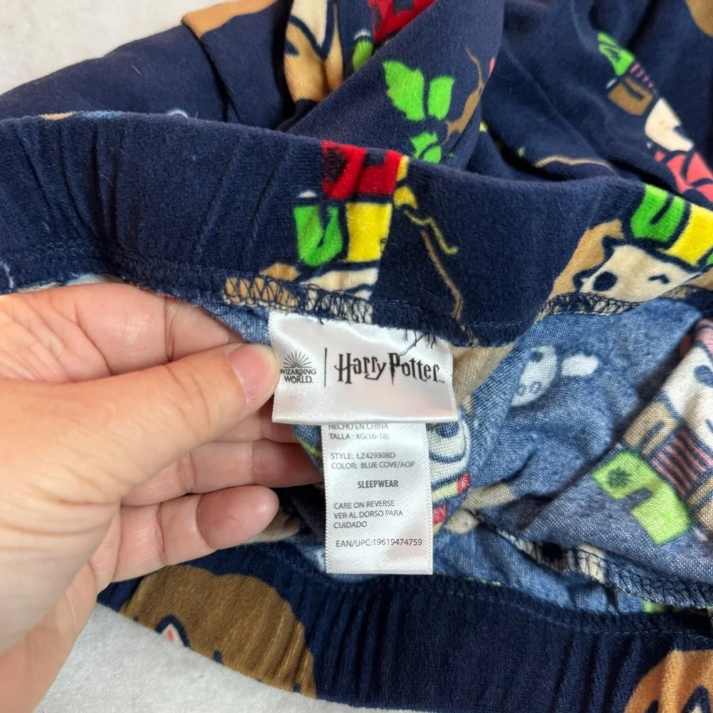 Wizarding World Of Harry Potter Navy With Characters‎ Soft Pajama Pants Sz XL